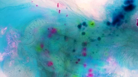 Moving colours in fluid Stock Footage 93660542