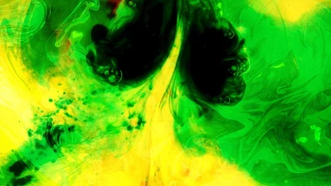 Moving colours in fluid Stock Footage 93661367