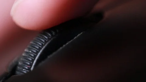 Moving computer mouse wheel. Extreme closeup 스톡 동영상 86055862