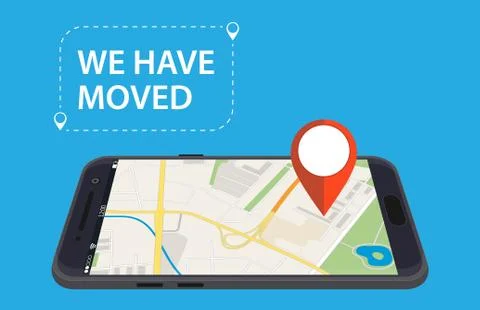 Moving concept. Changing address, Illustrazione stock