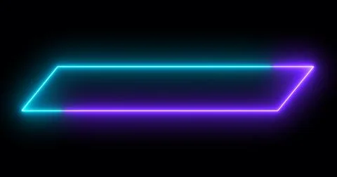 Moving cool neon colors lower third in high-resolution on a dark background.. Stock Illustration