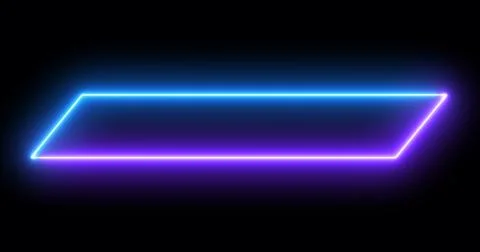 Moving cool neon colors lower third in high-resolution on a dark background.. Stock Illustration