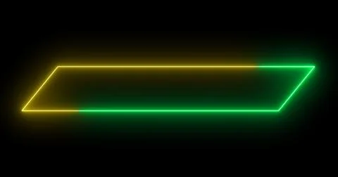 Moving cool neon colors lower third in high-resolution on a dark background.. Stock Illustration