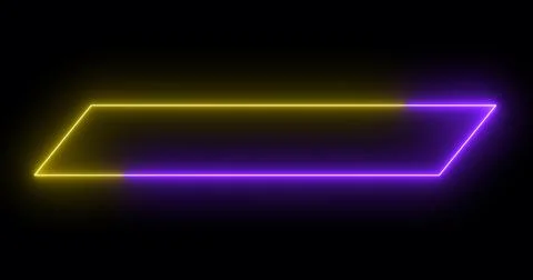 Moving cool neon colors lower third in high-resolution on a dark background.. Stock Illustration