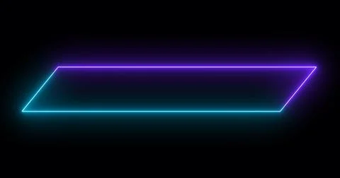 Moving cool neon colors lower third in high-resolution on a dark background.. Stock Illustration
