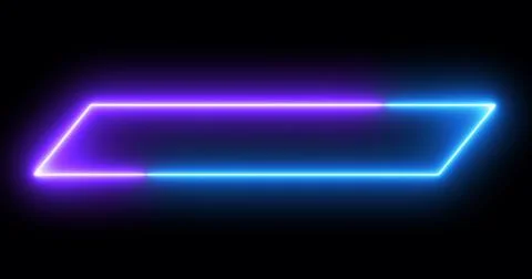 Moving cool neon colors lower third in high-resolution on a dark background.. Stock Illustration