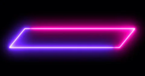 Moving cool neon colors lower third in high-resolution on a dark background.. Stock Illustration