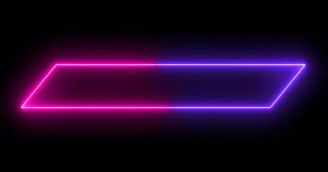 Moving cool neon colors lower third in high-resolution on a dark background.. Stock Illustration