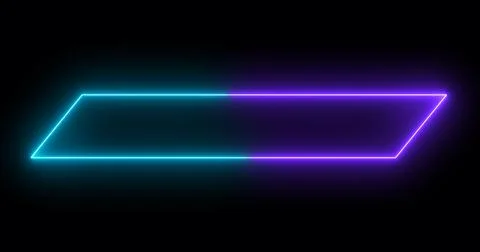 Moving cool neon colors lower third in high-resolution on a dark background.. Stock Illustration