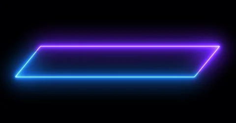 Moving cool neon colors lower third in high-resolution on a dark background.. Stock Illustration