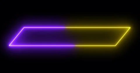 Moving cool neon colors lower third in high-resolution on a dark background.. Stock Illustration