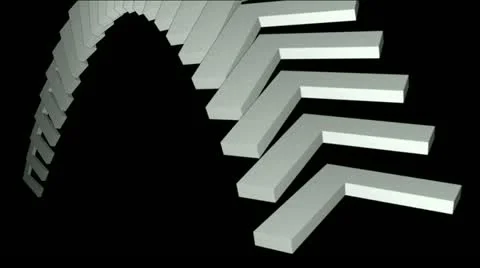 Moving corner conveyor belt &amp; stairs,math geometry array,computer tech web back 스톡 동영상 11024406