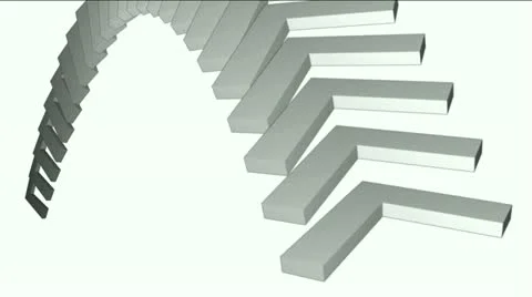 Moving corner conveyor belt &amp; stairs,math geometry array,computer tech web back 스톡 동영상 11024418