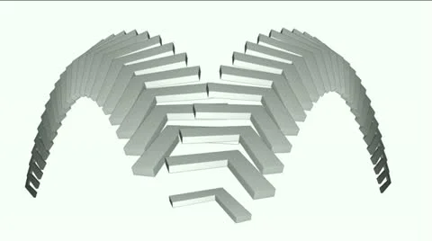 Moving corner conveyor belt &amp; stairs,math geometry array,computer tech web back 스톡 동영상 11024451