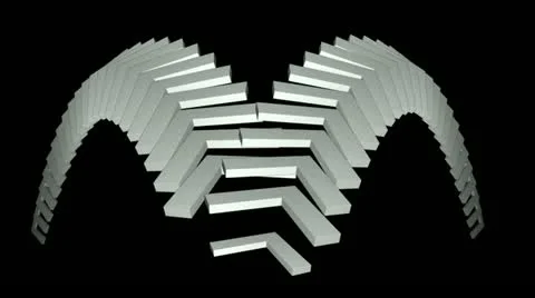 Moving corner conveyor belt &amp; stairs,math geometry array,computer tech web back 스톡 동영상 11024484