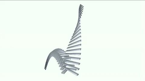 Moving corner conveyor belt &amp; stairs,math geometry array,computer tech web back 스톡 동영상 11024565