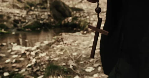 Moving Cross Stock Footage 141937034