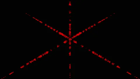 Moving cross lines of red triangles on a black background Stock Footage 131022839