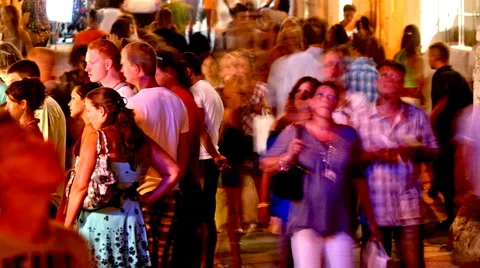 Moving crowd 스톡 동영상 879624