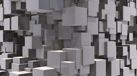 Moving Cubes Background Stock Footage 64129834