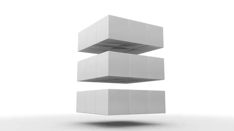 Moving Cubes Stock Footage 79276670