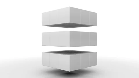 Moving Cubes Stock Footage 79276739