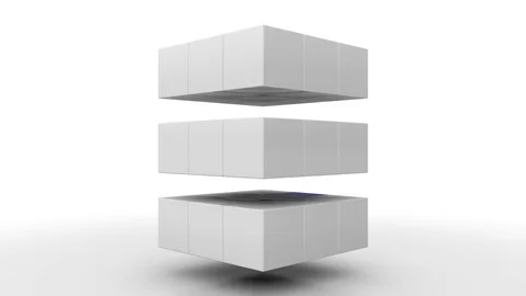 Moving Cubes Stock Footage 79276923