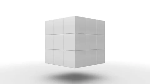 Moving Cubes Stock Footage 79276925