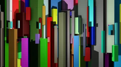 Moving cubes Kamera Stock Footage 11022664
