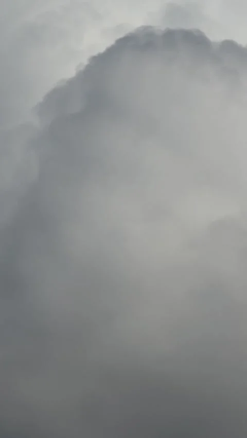 Moving cumulus clouds on sky time lapse close up view Stock Footage 337056104