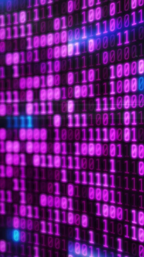 Moving curved array of binary code. Stock-Footage 249952090
