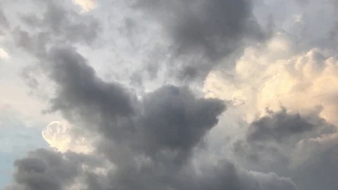Moving dark clouds in the sky Stock Footage 111930571