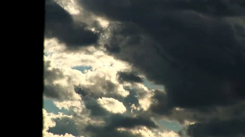 Moving Dark Clouds On Sky Video stock 125642106