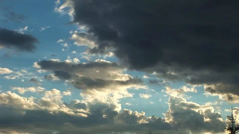 Moving Dark Clouds In The Sky Vidéo 125642119