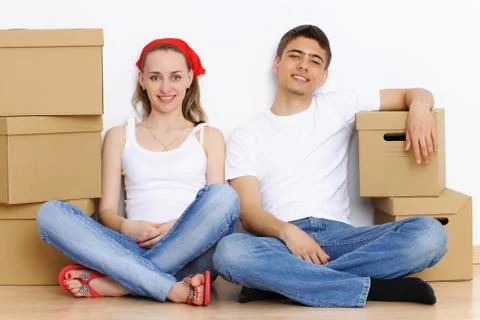 Moving day Stock Photos