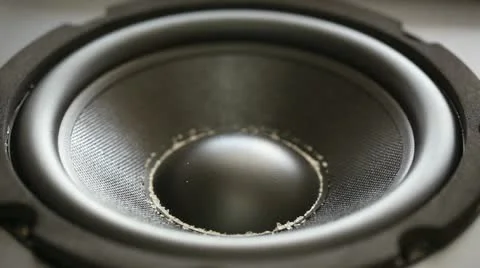 Moving dirty audio speaker Video stock 10843729