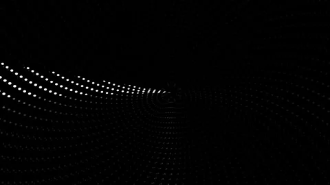 Moving dots create patterns in a dark tunnel shape Stock Footage 339653575