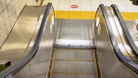 Moving down the ground floor from the escalator Stock Footage 123039738