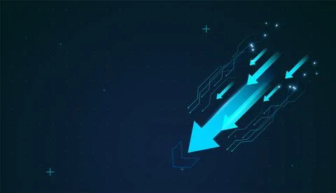 Moving down of Multiple light trails imply parallel revenue streams acceler.. Stock Illustration