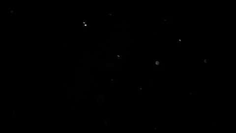Moving Dust Particles On Black Background. Shimmering Glittering Particles Wi Vidéo 154747848