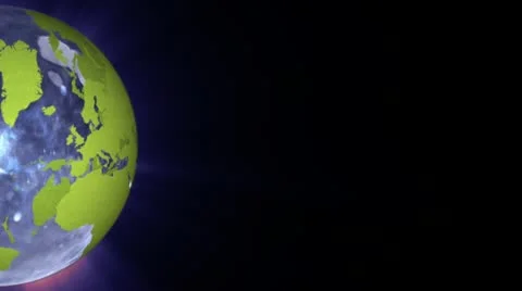 Moving earth globe Stock Footage 10773324