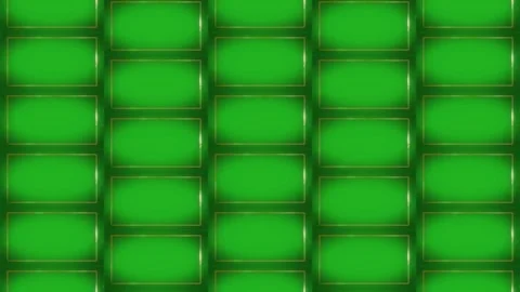 Moving effect of a rectangular pattern like a camera reel on green screen 스톡 동영상 314120913