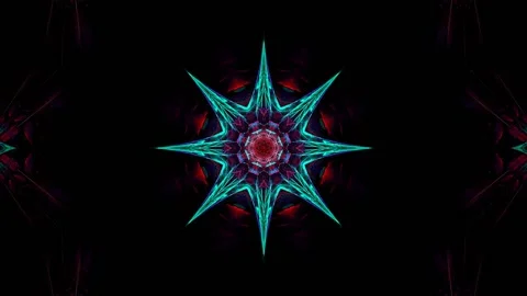 Moving eight-pointed star, background, animation Stock Footage 167094250