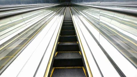 Moving elevator with bridge light,modern building inside. Video stock 33932155