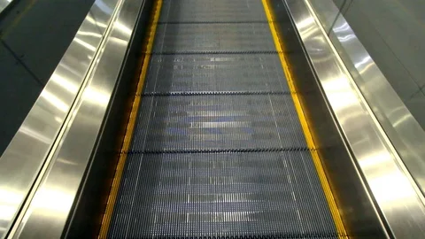 Moving Escalator In Building Video stock 73613550