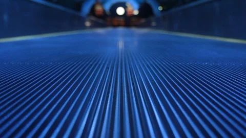 Moving Escalator Stock Footage 97375688