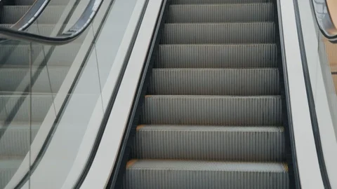 Moving on an escalator Stock Footage 106253888