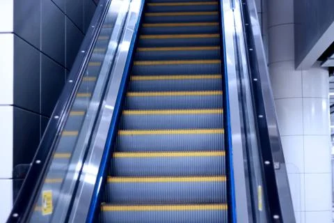 Moving escalator Foto stock