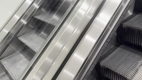 Moving escalators in shopping mall Video stock 232793454
