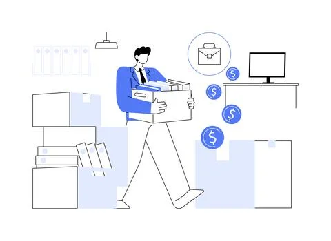 Moving expenses isolated cartoon vector illustrations. Ilustración de archivo
